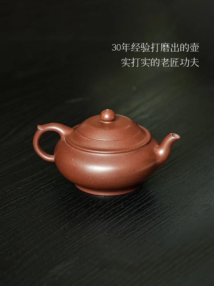 古悦堂宜兴原矿紫砂壶纯全手工底槽青功夫泡茶壶家用茶具线韵玉斗 - 4